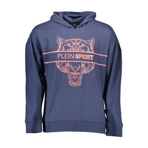 Plein Sport Blue Cotton Men's Men's Hoodie